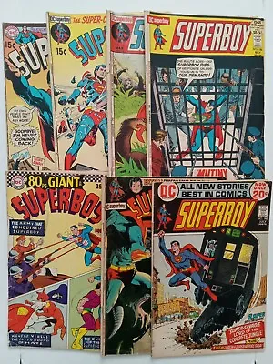 Buy DC Superboy 138 168 173 178 183 186 188 Bronze Low Grade Reader Comic Book Lot • 19.45£