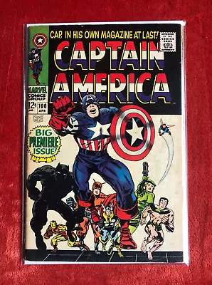 Buy CAPTAIN AMERICA #100 Lower Mid Grade 1st Captain America Own Series Silver Age • 20£