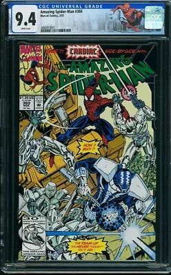 Buy AMAZING SPIDER-MAN  #360  Awesome CGC NM9.4  Grade! White Pages!   3883915005 • 43.38£
