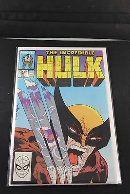 Buy Incredible Hulk 340 SIGNED By STAN LEE Classic Wolverine Cover McFarlane VF 8.0 • 134.08£