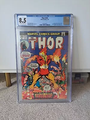 Buy Thor 225 1st Appearance Firelord (Pyreus Kril) 1974 CGC 8.5 Marvel Comics  • 90£