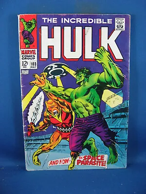 Buy Incredible Hulk 103  Vg 1968 • 20.27£