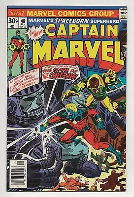 Buy Captain Marvel 48 NM- (Marvel 1977) 1st Appearance Of Cheetah - Milgrom Art • 10.86£