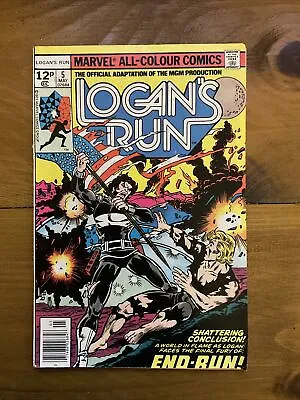 Buy Logans Run # 5. May 1977.  Gerge Perez-cover. Marvel Comics. • 3£