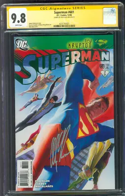 Buy Superman 681 CGC SS 9.8 Alex Ross Signed Cover 12/08 • 395.30£