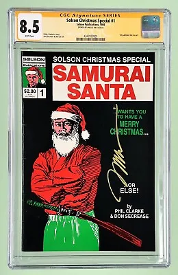Buy Solson Christmas Special #1 (CGC 8.5) 1986, Signed By Jim Lee, 1st Published Art • 278.02£