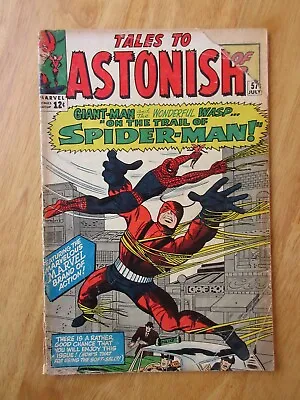 Buy TALES TO ASTONISH #57 *Spiderman Key!—Very Early '64 Spidey! Kirby Spidey Cvr!* • 25.54£