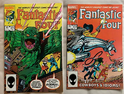 Buy Lot Of 2: Fantastic Four #271 & #272 (1984) Marvel Comics (John Byrne Story/Art) • 1.99£