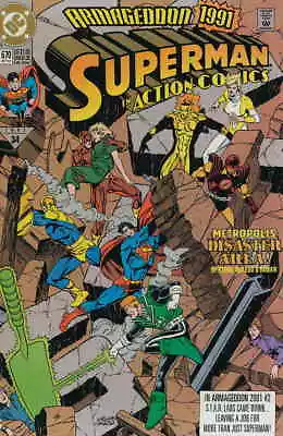 Buy Action Comics #670 FN; DC | 1st Appearance Atomic Skull (Joseph Martin) - We Com • 5.61£
