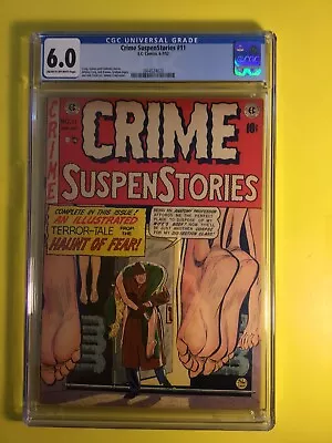 Buy Crime SuspenStories #11 CGC 6.0 Hanging Cover Pre-Code Horror E.C. Comics 1952. • 743.95£