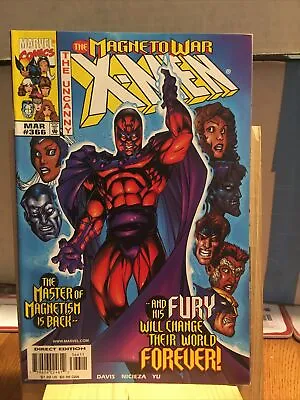 Buy Marvel Comics: THE UNCANNY X-MEN The MAGNETO WAR  #366 1999 . Box 109 • 7.10£