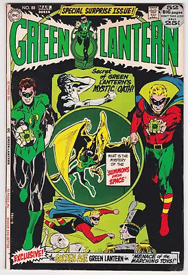 Buy Green Lantern #88 Fine-Very Fine 7.0 Golden Age Lantern Neal Adams Art 1972 • 36.18£