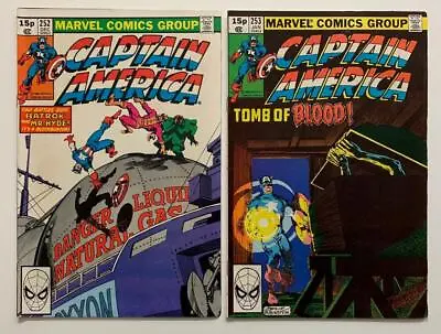 Buy Captain America #252 & #253 (Marvel 1980) 2 X FN/VF Bronze Age Issues. • 14.96£