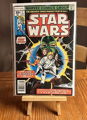 Buy Star Wars ISSUE #1 First Printing 30 Cent Newsstand  Marvel 1977 VG KEY! • 160.11£