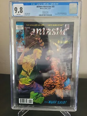 Buy All-new Wolverine #25 Cgc 9.8 Graded 3d Lenticular Fantastic Four #112 Homage • 44.77£