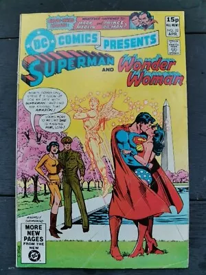 Buy DC Comics Presents #32 Superman And Wonder Woman Kiss. Key Issue! 1981.Good Cdtn • 5£