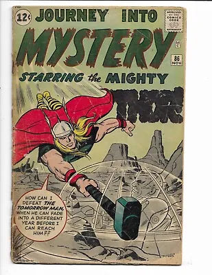 Buy Journey Into Mystery 86 - G+ 2.5 - 2nd Appearance Of Odin - Thor - Zarrko (1962) • 133.42£