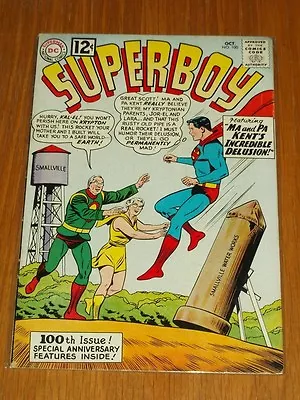 Buy Superboy #100 Vg/fn (5.0) Dc Comics October 1962 Scarce • 39.99£