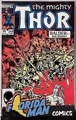 Buy The Mighty Thor #344 VF/NM First Appearance Malekith, Walt Simonson, Marvel 1984 • 5.64£