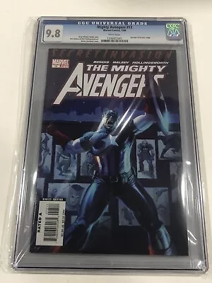Buy Mighty Avengers Comic #13 CGC 9.8 White Pages Cover Swipe Secret Invasion Marvel • 134.40£