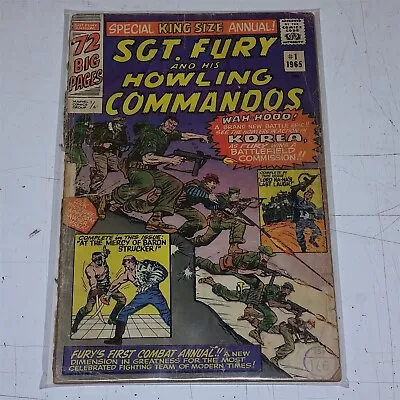 Buy Sgt. Fury And His Howling Commandos Annual #1 Poor (0.5) No Back Cover Marvel • 9.99£