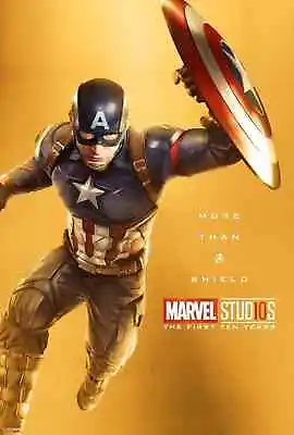 Buy Captain America Marvel Studios 10th Fridge Magnet 5  X 3.5  • 3.15£