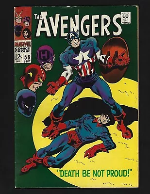 Buy Avengers #56 FN Buscema Return/Origin Of Cap. America Bucky Zemo Black Panther • 15.80£