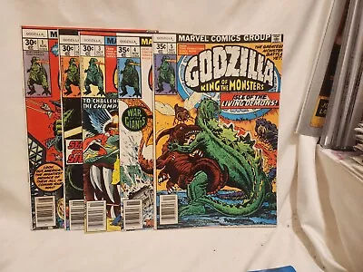 Buy 🔥Hot  Comics Godzilla #1 -5 1st App. Of Godzilla In Marvel Comics 🔥 • 74.91£