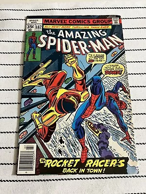 Buy Amazing Spider-Man #182 Rocket Racer! Ross Andru Cover Art! Marvel 1978 • 10.27£