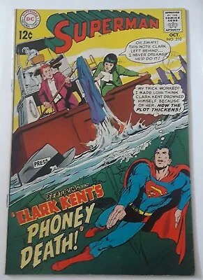 Buy Superman  210 NVF  £20 Oct 1968. Postage On  1-5 Comics  £2. 95. • 20£