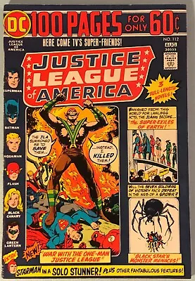 Buy Justice League Of America #112 VF  1974 DC 100 Pg Spec 7 Soldiers Starman • 19.76£