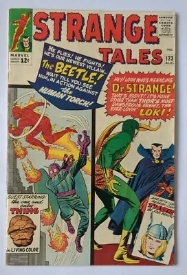 Buy Strange Tales #123, 1st Beetle Appearance, 1964, Dr Strange, Loki, VF • 50£