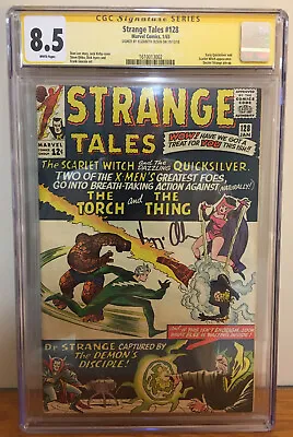 Buy Strange Tales #128 1965 Cgc 8.5 Elizabeth Olsen Signed Early Scarlet Witch App • 1,108.21£