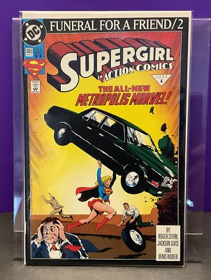 Buy Supergirl In Action Comics #685 Newsstand (1993) DC Comics Funeral For A Friend • 6.31£