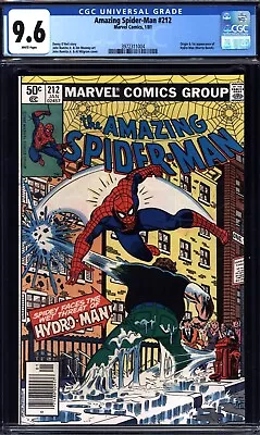 Buy AMAZING SPIDER-MAN  #212 KEY! White Pages! Newsstand!   CGC 9.6    3972311004 • 102.68£