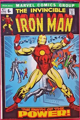 Buy IRONMAN 47 MARVEL 1972 Classic Cover Iron Man's Origin Retold Fn/vfn • 64.99£