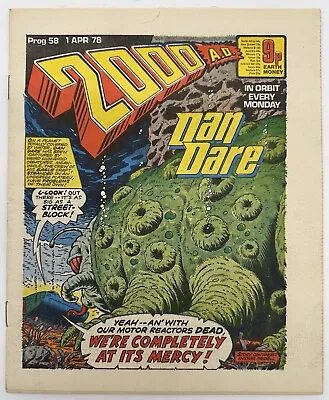 Buy 2000AD Comic, Prog 58 - 1 April 1978 - Lovely Condition, Judge Dread, Dan Dare • 9.95£