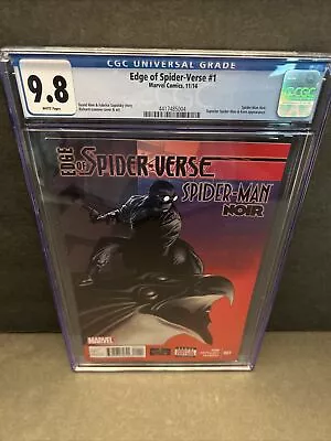 Buy Edge Of Spider-Verse 1 CGC 9.8 Spider-Man Noir 2014 Marvel Comics • 78.64£
