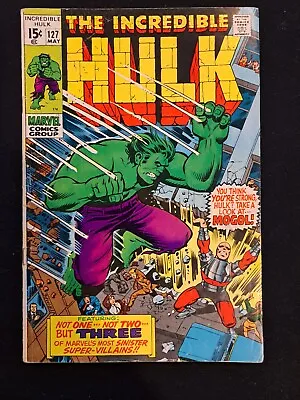 Buy The Incredible Hulk 127 Marvel Comics 1970 1st Appearance Mogol • 15.77£