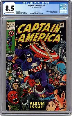 Buy Captain America #112 CGC 8.5 1969 4258717004 • 98.83£