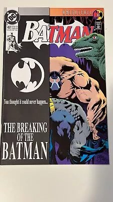 Buy Batman #497 DC Comics 1993 Bane Breaks Batman's Back Cardstock Overlay *MINT* • 15.99£