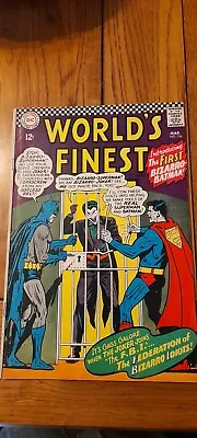 Buy DC World’s Finest #156  March 1966 1st App Bizarro Batman Batzarro FN- • 28.95£