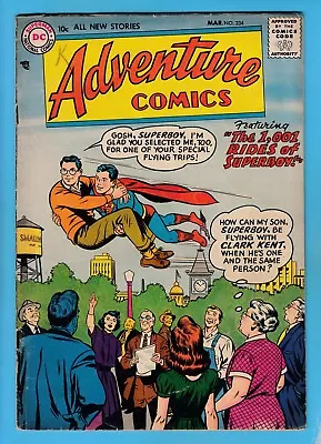 Buy Adventure Comics # 234 Vg (4.0) Superboy_aquaman_green Arrow_us 10 Cents Dc_1957 • 10.50£