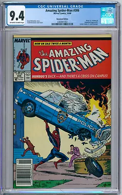 Buy Amazing Spider-Man 306 CGC Graded 9.4 NM Newsstand Mcfarlane Marvel Comics 1988 • 98.75£