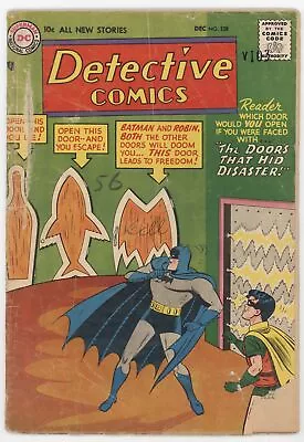 Buy Batman Detective Comics 238 DC 1956 GD Sheldon Moldoff Martian Manhunter Robin • 79.12£