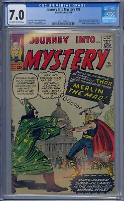 Buy Journey Into Mystery #96 Cgc 7.0 Thor Merlin Medusa Jack Kirby Sol Brodsky 3015 • 300.42£