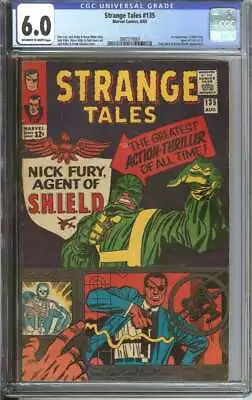 Buy Strange Tales #135 Cgc 6.0 Ow/wh Pages // 1st Appearance Of Nick Fury 1965 • 217.42£