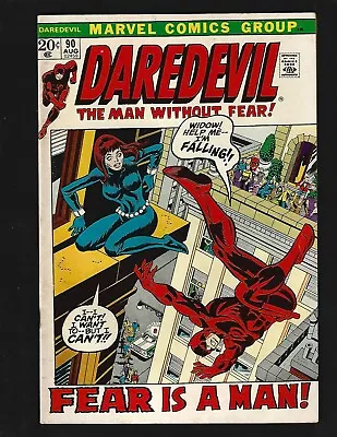 Buy Daredevil #90 VF- Kane Colan Black Widow 1st Full Larry Cranston (Mr. Fear) • 19.19£