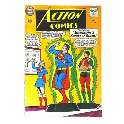 Buy Action Comics (1938 Series) #316 In Very Good Minus Condition. DC Comics [n; • 16.33£