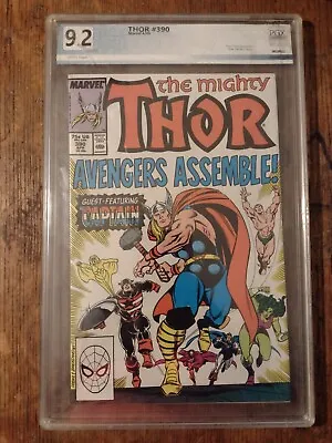 Buy The Mighty Thor #390 PGX 9.2  Captain America  Lifts Mjolnir • 52.20£